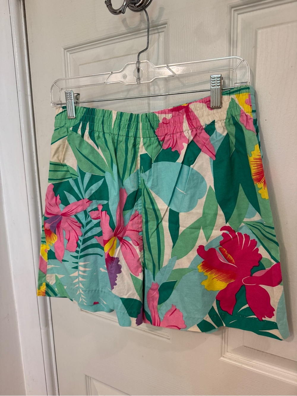 Vintage 90’s Floral Cotton Elastic-Waist Shorts